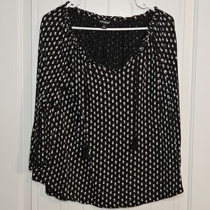 Lucky Brand Cotton Mix Gypsy, Boho, Hippie Top